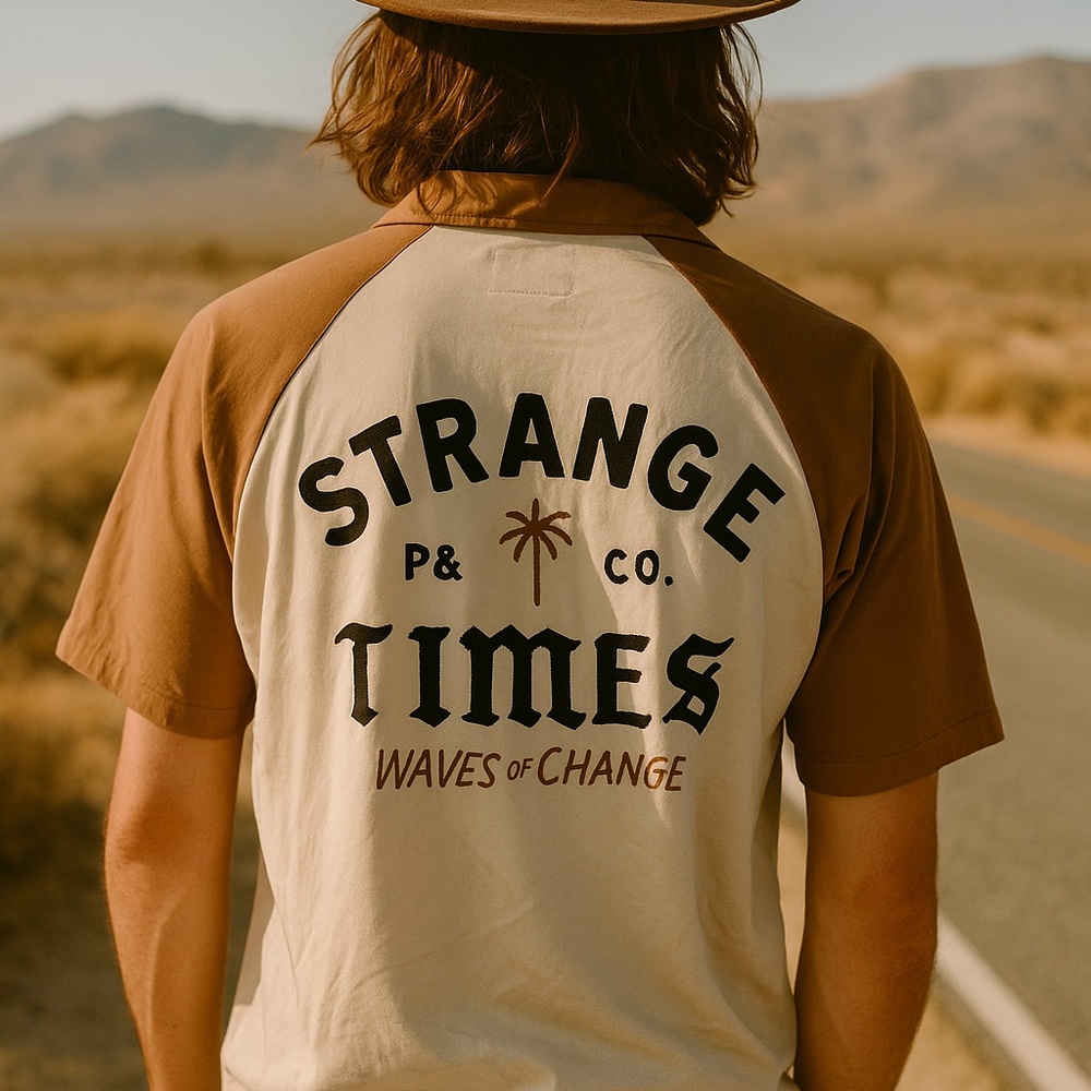 P&CO Strange Times Waves of Change | Bowling Shirt | XS